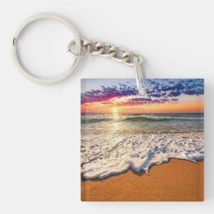 Beach Sunset  Keychain