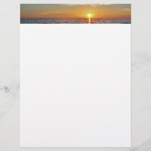 Beach Sunset Letterhead (Front)