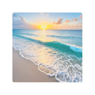 Beach Sunset Metal Print