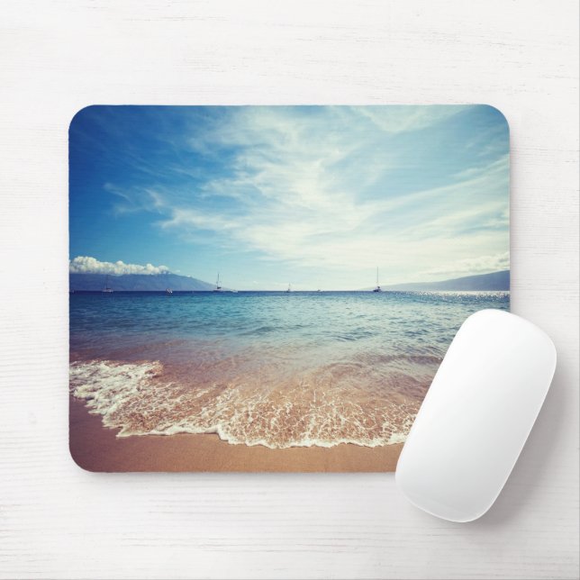 Beach Sunset Mouse Pad (With Mouse)