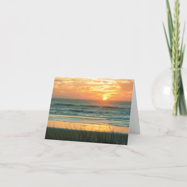 Beach Sunset Notecard (Front)