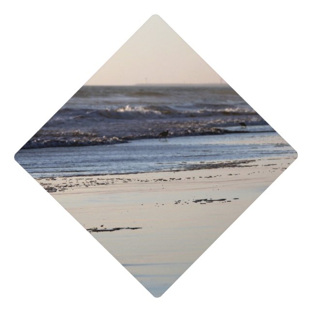 Beach Sunset Ormond Beach Graduation Cap Topper (Front)