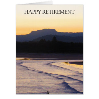 beach sunset oversized card