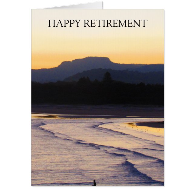 beach sunset oversized card (Front)