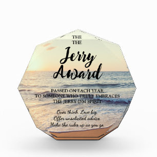 Beach Sunset Personalized Large Acrylic Award