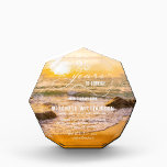 Beach Sunset Personalized Retirement Keepsake Acrylic Award<br><div class="desc">Custom acrylic block keepsake includes retirement wishes and years of service on a beautiful ocean sunset and waves on the beach background. Perfect for business and corporate retirement gifts.</div>