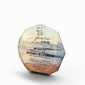 Beach Sunset Personalized Retirement Keepsake Acrylic Award (Right)