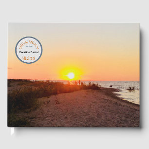 Beach Sunset Photo Vacation Rental Guest Book