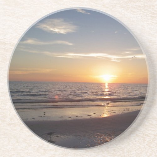 Beach Sunset Sandstone Coaster