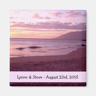 Beach Sunset Save the Date Magnet