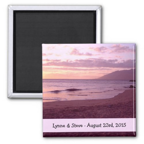 Beach Sunset Save the Date Magnet