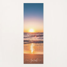 Beach Sunset Seaside Sand Personalized Name