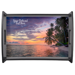 Beach Sunset Serving Tray