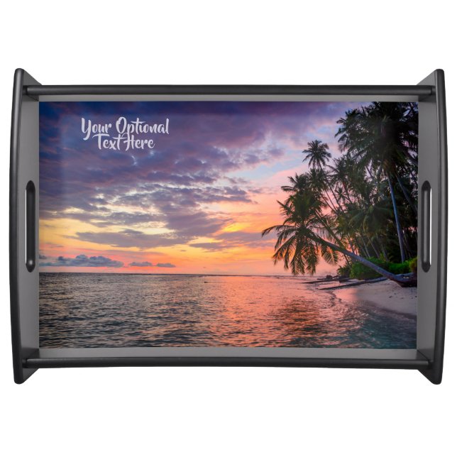 Beach Sunset Serving Tray (Front)