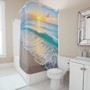 Beach Sunset Shower Curtain