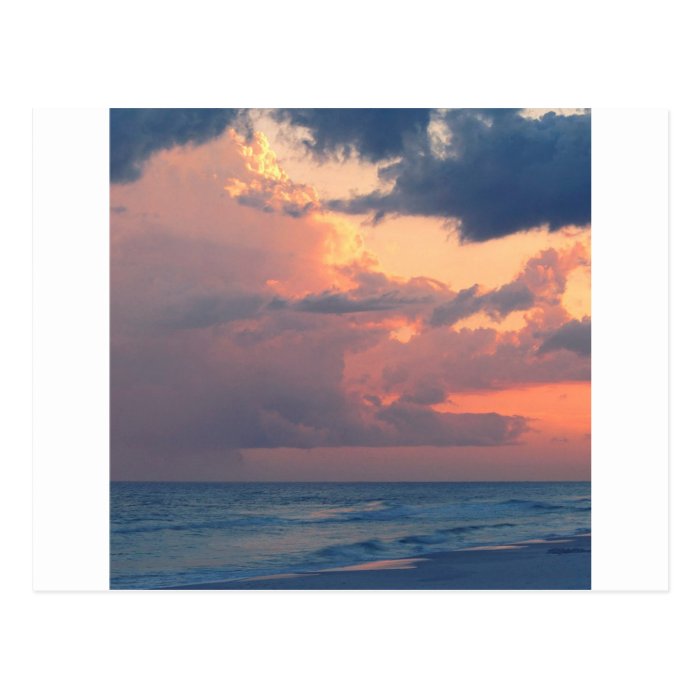 Beach Sunset Sky Destin Postcards