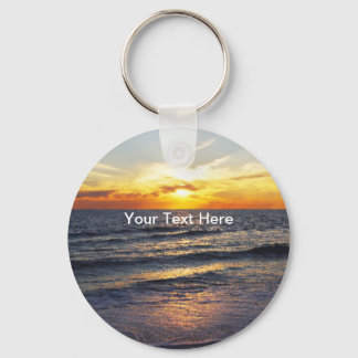 Beach Sunset Theme Keychain