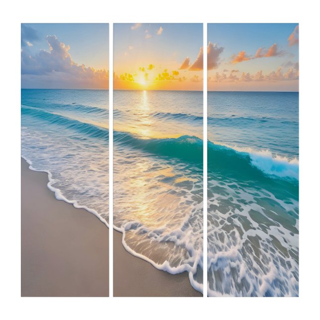 Beach Sunset Triptych (Front)
