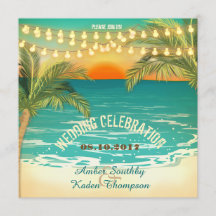 Beach Sunset Wedding