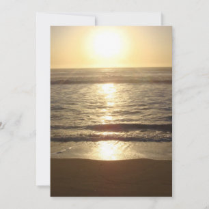 Beach Sunset Wedding Invitation