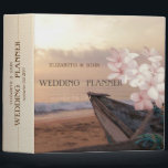 Beach Sunset   Wedding,Plumeria Binder<br><div class="desc">Beach wedding planner.</div>