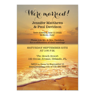 Sunset Themed Wedding Invitations 8