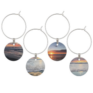 Beach Sunsets Wine Charm