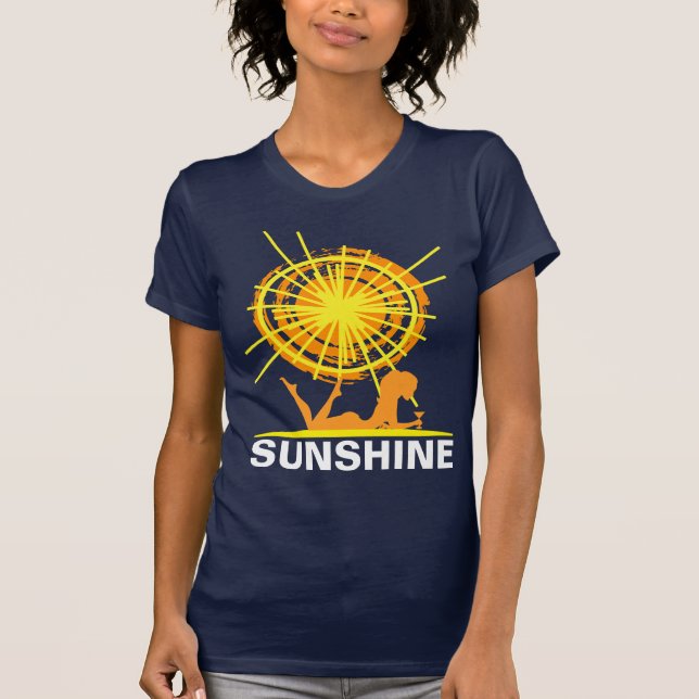 Beach Sunshine Funny customizable T-Shirt (Front)