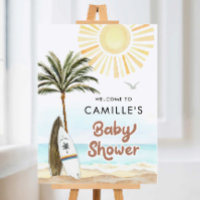 Beach Surf Baby Shower Paper