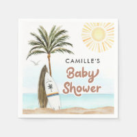 Beach Surf Baby Shower Paper