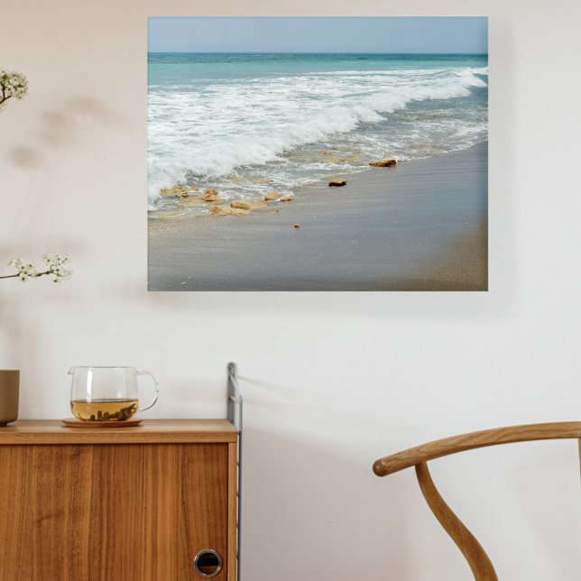 "Beach & Surf Dynamic Coastline Photographic Acrylic Print (Creator Uploaded)