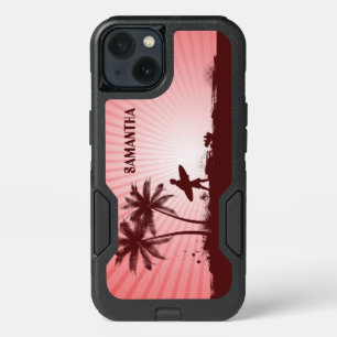 Beach Surfer custom name phone cases
