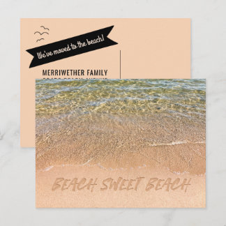 Beach Sweet Beach! Change of Address Postcards