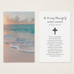 Beach Sympathy Funeral Memorial Prayer Cards Beach Sympathy Funeral Memorial Prayer Cards