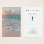 Beach Sympathy Funeral Memorial Prayer Cards Beach Sympathy Funeral Memorial Prayer Cards