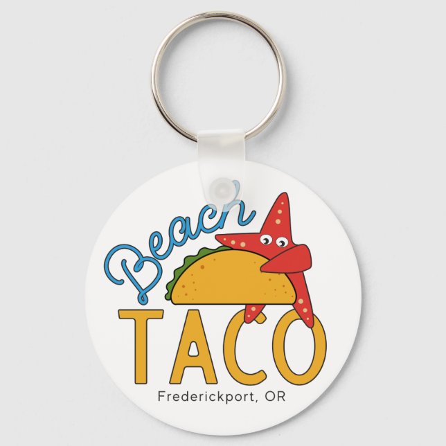 Beach Taco Key Chain (Front)