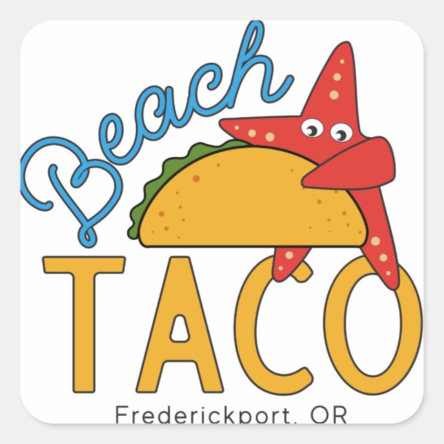 Beach Taco Stickers (Front)