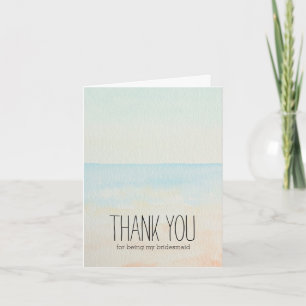 Beach Thank you Card