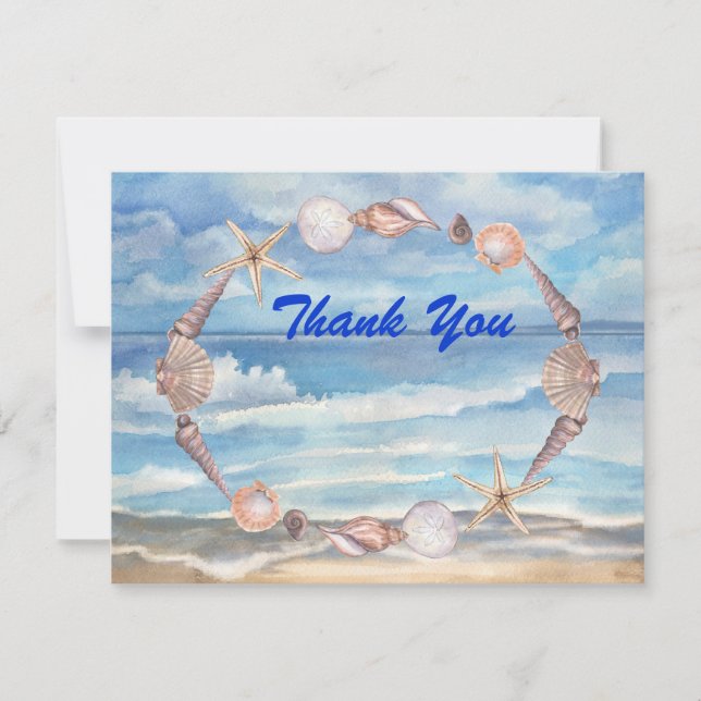 Beach Thank You Card (Front)