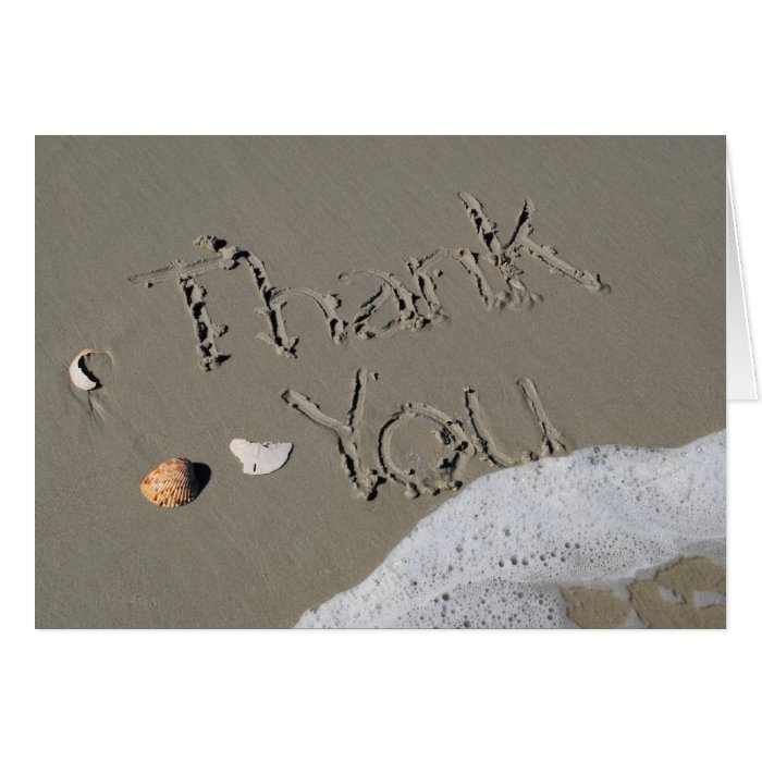 Beach Thank You Cards