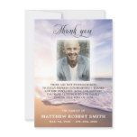 Beach Thank You Sympathy Funeral Memorial PHOTO Beach Thank You Sympathy Funeral Memorial PHOTO