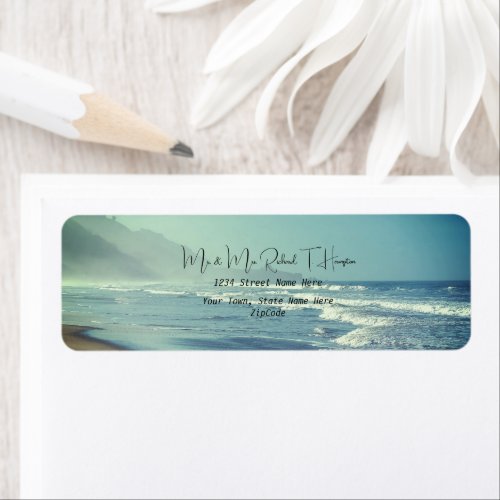 Beach Theme Address Label