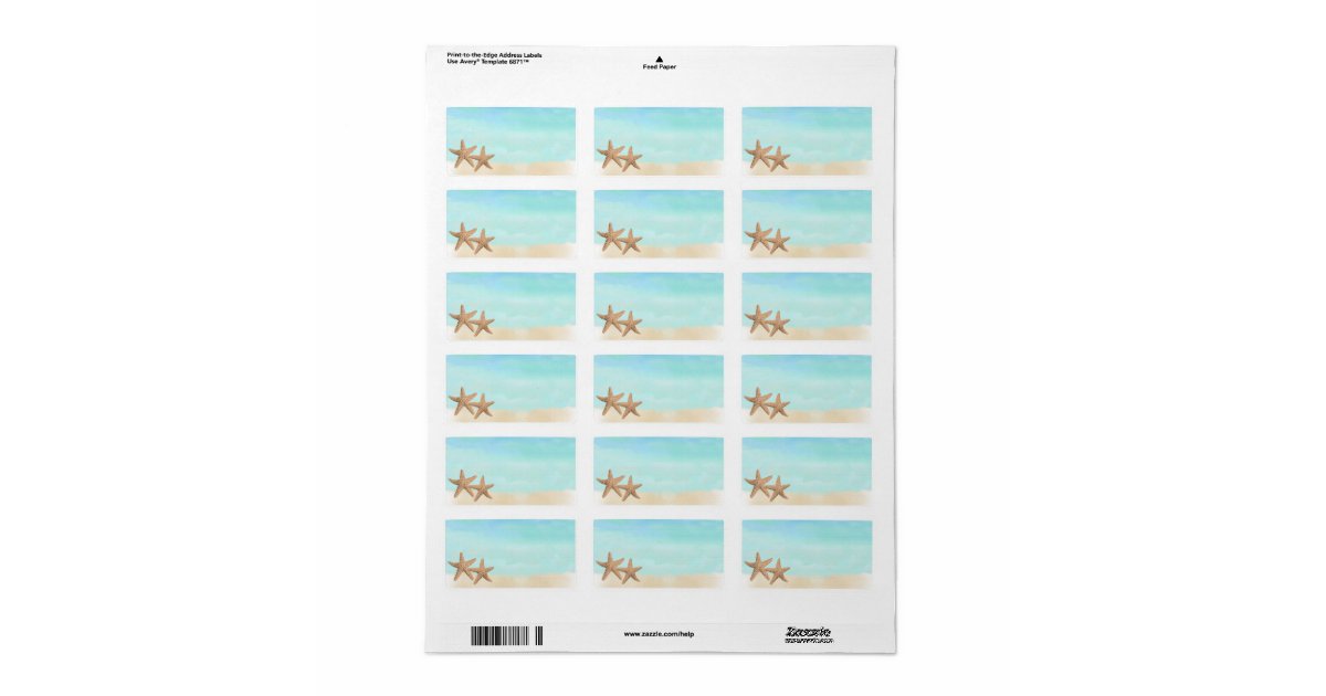 Beach Theme Address Labels Zazzle