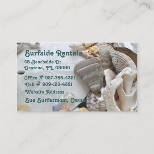 Beach Theme Business Card