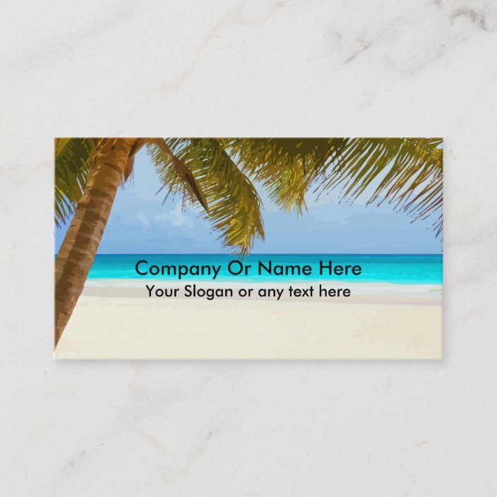 Beach Theme Business Cards