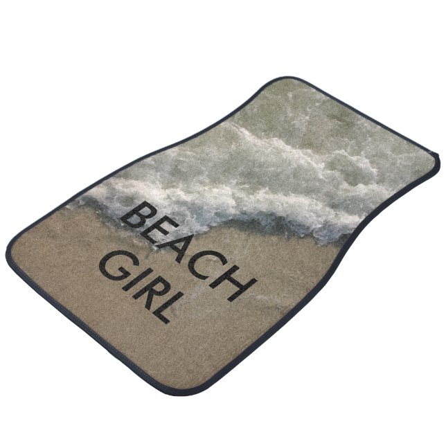 Beach Theme Car Floor Mats (Angled)