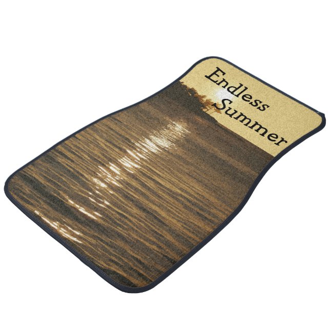 Beach Theme Car Floor Mats (Angled)