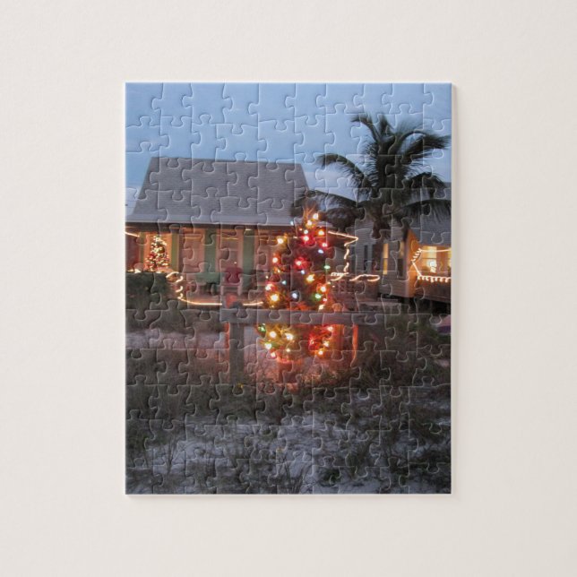 Beach theme Christmas Jigsaw Puzzle (Vertical)