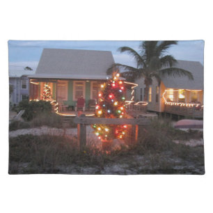 Beach theme Christmas Placemat