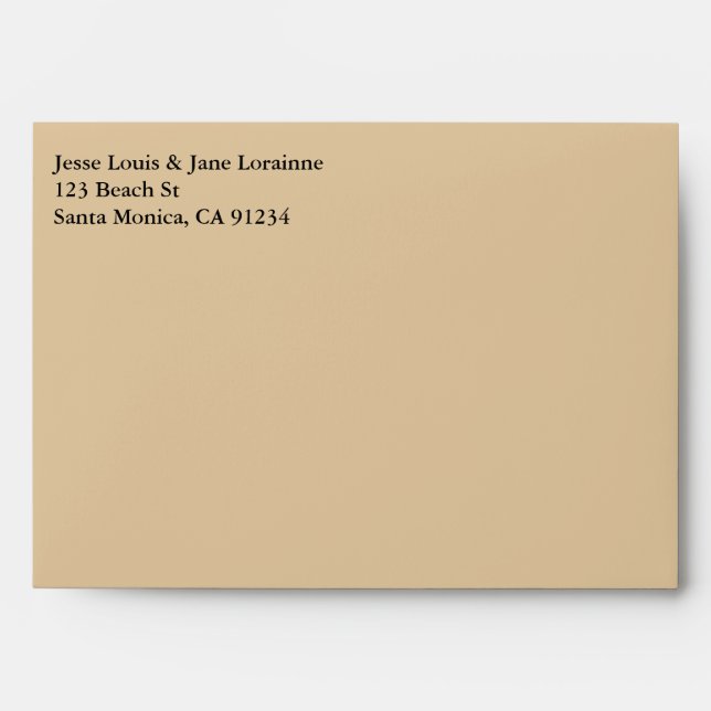 Beach Theme - Custom Envelopes (Front)